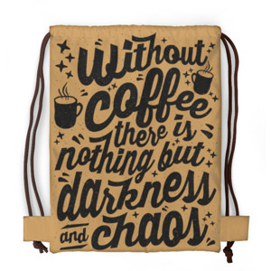 Tas Serut Fullprint CHAOS WITHOUT COFFEE 2