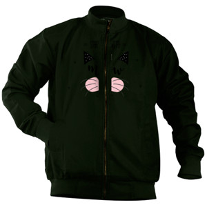 Jaket Bomber Kaos Start Day With Meow
