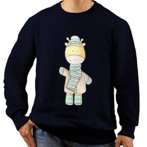 Jaket Sweater Cute Giraffe - Kaos Jerapah Keren