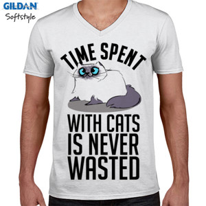 Kaos TIME SPENT WITH CATS IS NEVER WASTED