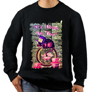 Jaket Sweater Kaos Cat Alice on text book