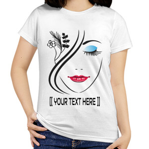 Kaos CUSTOM KAOS CUTE GIRL FACE