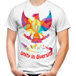Kaos UNITY IN DIVERSITY GARUDA INDONESIA