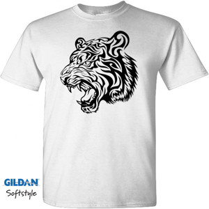 Kaos Tiger Line Art 2