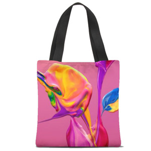 Tas Tote Fullprint Abstrak warna