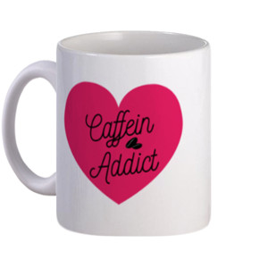 Mug Caffein Addict | Mug Unik dan Cantik