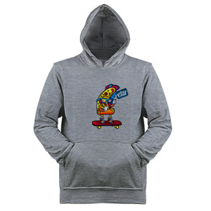 Jaket Hoodie Pizza Skateboard