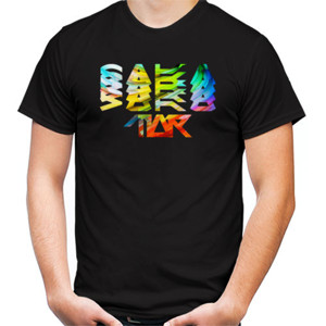 Kaos SAKATIAR Text Logo Black Collorfull