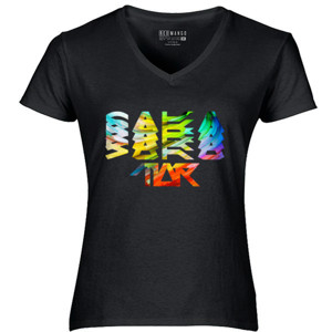 Kaos SAKATIAR Text Logo Black Collorfull