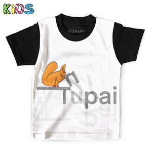 Kaos Anak Full-Print Tupai