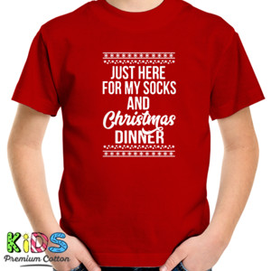 Kaos Just Here For My Socks And Christmas Dinner - 1