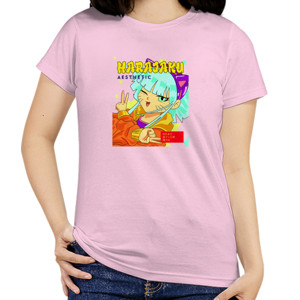 Kaos Desain Cewe&Cowo - Tema Harajuku 