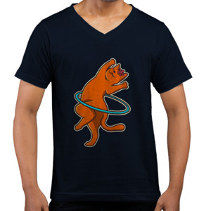 Kaos  Kucing Lucu Bermain Hulahoop