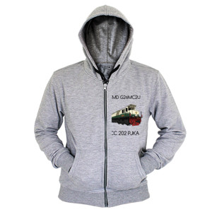 Hoodie Zipper Kaos lokomotif CC 202 PJKA