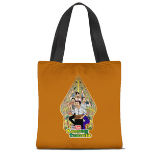 Tas Tote Fullprint Dewasa & Bocil coklat
