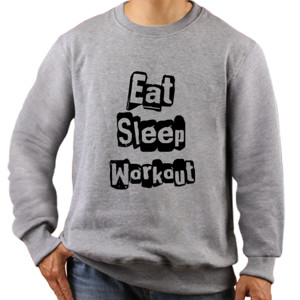 Jaket Sweater Eat, Sleep, Workout