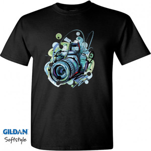 Kaos Camera Art Design T-Shirt