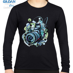 Kaos Camera Art Design T-Shirt