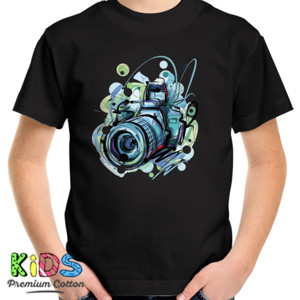 Kaos Camera Art Design T-Shirt