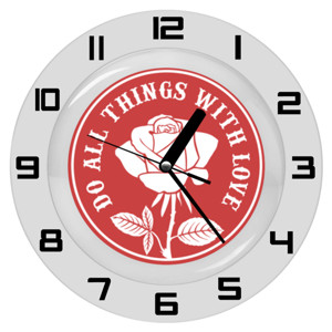 Jam Dinding DO ALL THINGS WITH LOVE