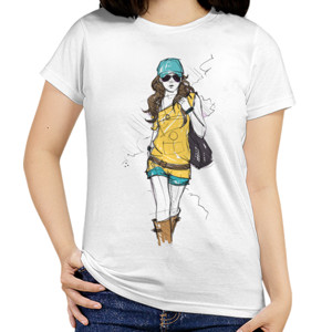 Kaos Fashion Girl