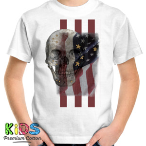 Kaos Bendera Tengkorak