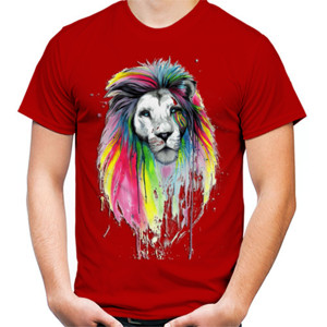 Kaos 3D Lion Watercolor