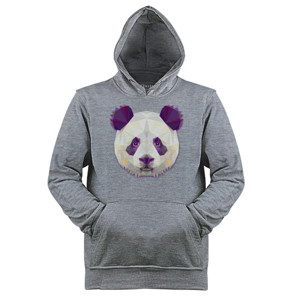 Jaket Hoodie Panda Face Triangle Art 