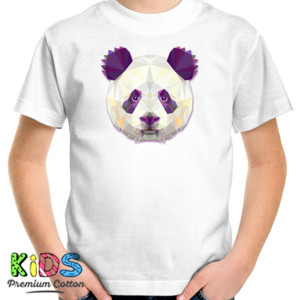 Kaos Panda Face Triangle Art 