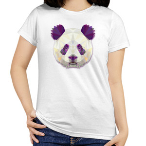 Kaos Panda Face Triangle Art 