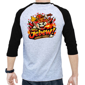 Kaos Raglan Mie Jebew! – Pedesnya Nampol