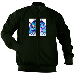 Jaket Bomber Saurus Blue