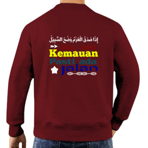 Jaket Sweater Jika Ada Kemauan Pasti Ada Jalan