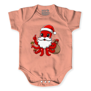 Baby Jumper Kaos Natal Santa Octopus