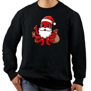 Jaket Sweater Kaos Natal Santa Octopus