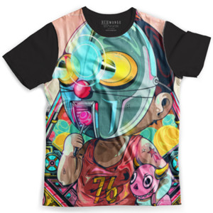 Kaos Fullprint Dikarikaturin - Boy with Lolypop