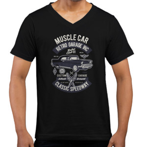 Kaos  kaos mobil muscle car retro garage