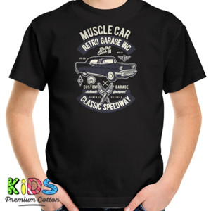 Kaos kaos mobil muscle car retro garage