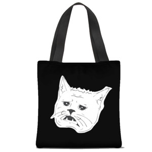 Tas Tote Fullprint EVIL CATS - SAD CAT
