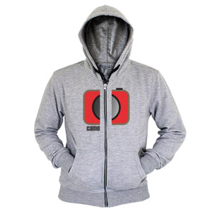 Hoodie Zipper Kaos Gambar Camera