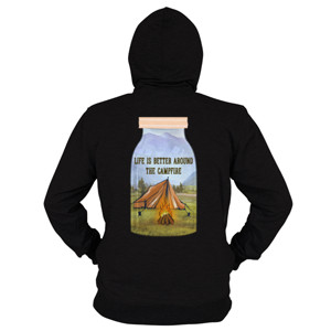 Hoodie Zipper Kaos Cewe Keren Tema Adventure,Camping,Naik Gunung