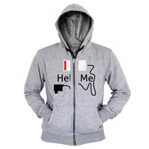 Hoodie Zipper Help Me
