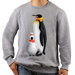 Jaket Sweater Penguin Natal