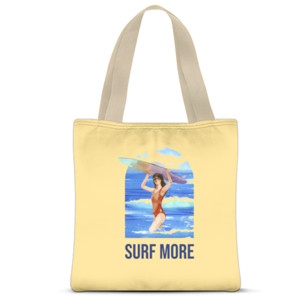 Tas Tote Fullprint Tote Bag Surf Theme
