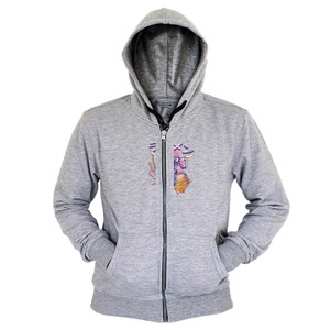 Hoodie Zipper Jepang Robot Anger JPN