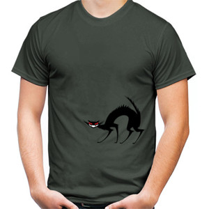 Kaos Kucing Hitam Sangar