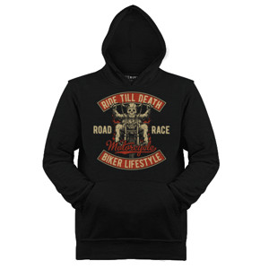 Jaket Hoodie Ride Till Death