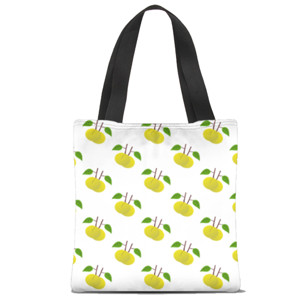 Tas Tote Fullprint Oosters Cotton Fruit Pattern Totte