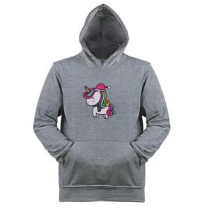 Jaket Hoodie Santa Unicorn