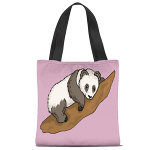 Tas Tote Fullprint Panda